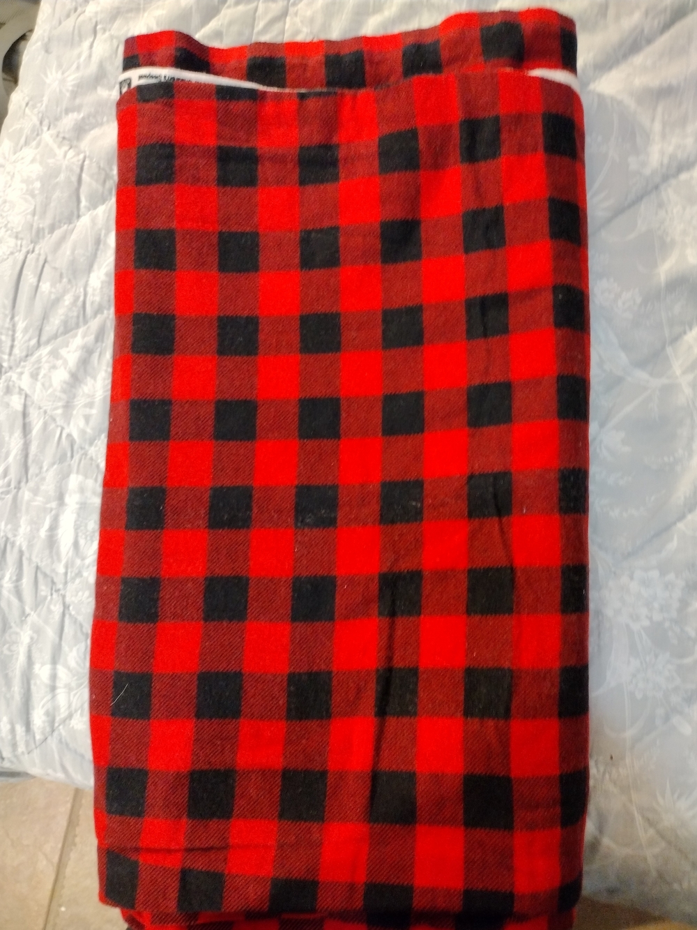 Red and Black Buffalo Plaid Fabric